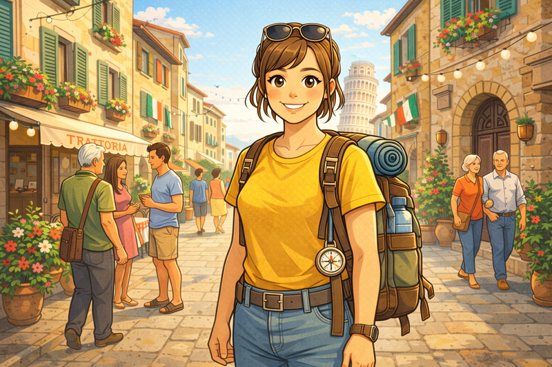 Student learning vocabulary with flashcards