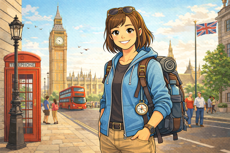 Person practicing conversation skills